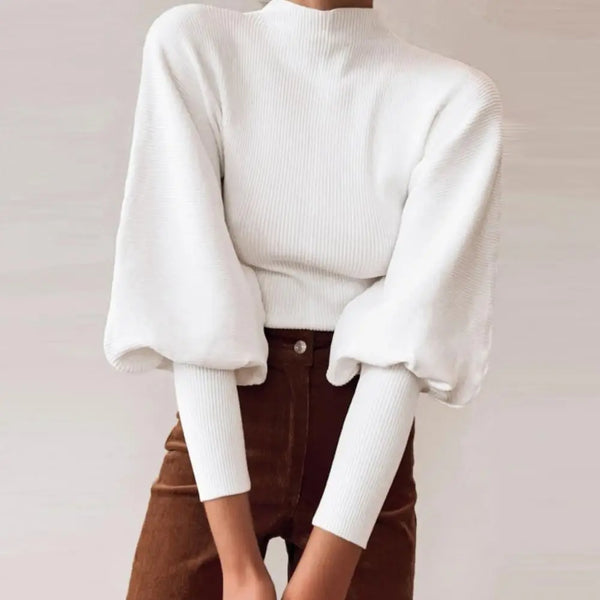 Warme Damenpullover Langarm Winter
