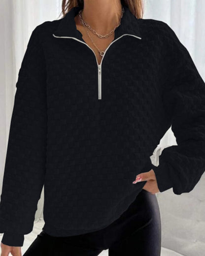 Winterpullover Damen Chic Modern Zip