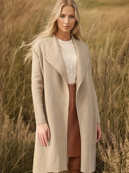 Elegante Midikleid Damen Herbst Modell