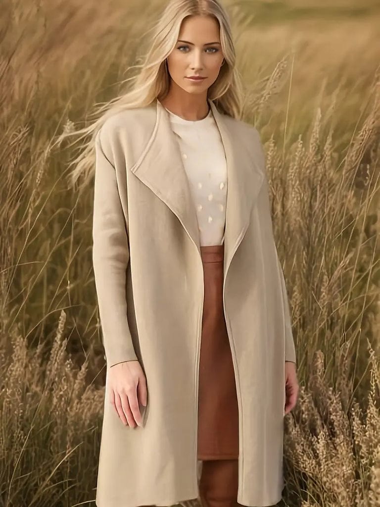 Herbstmantel Damen Modern Zeitlos Elegante Länge
