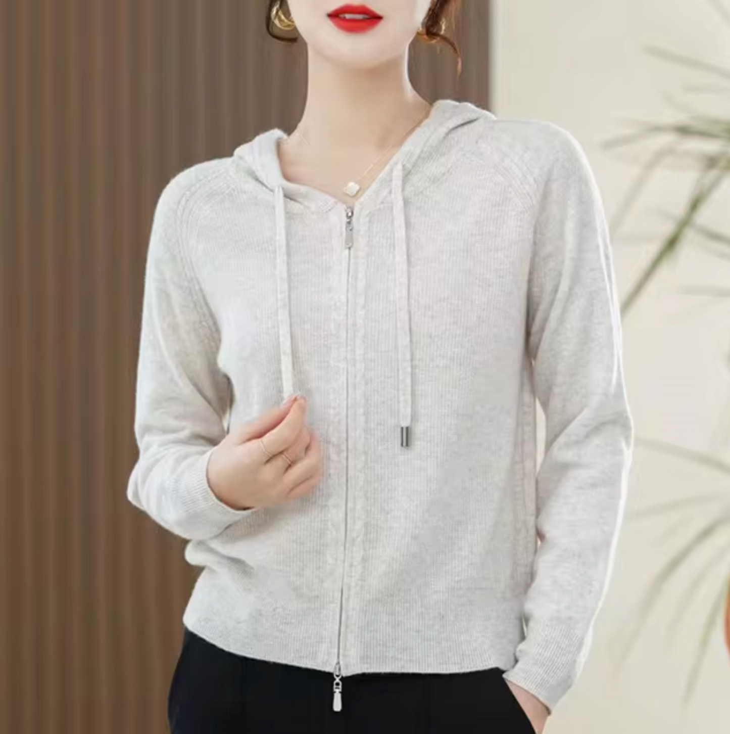 Weicher Kaschmir Hoodie Damen