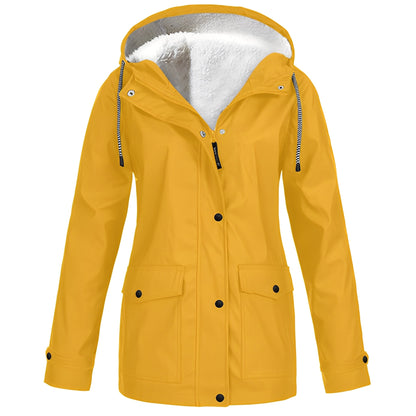 Wasserdichte Damenjacke Fleece Isoliert