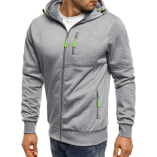 Stilvolle Herrenjacke Modern Kapuze - IdealeKleiden