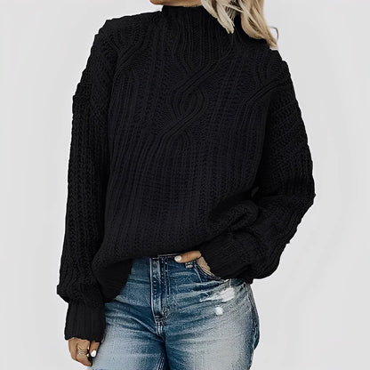 Stylischer Damen Strickpullover Warm