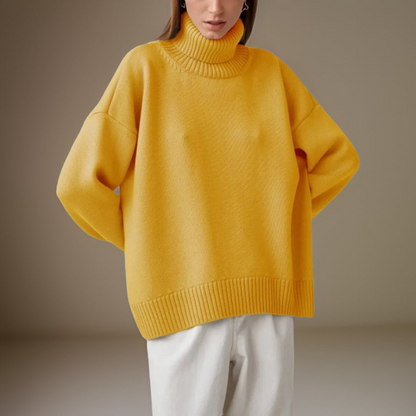 Damen Rollkragenpullover Warm Winter