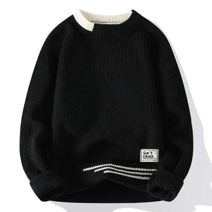 Weicher Strickpullover Herren Casual