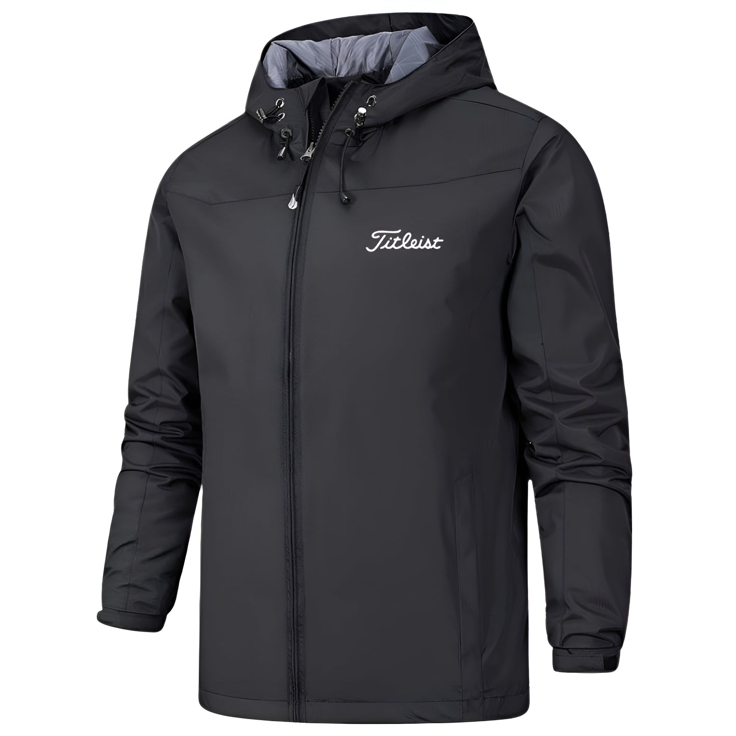 Stylische Windjacke Schwarz Damen - IdealeKleiden