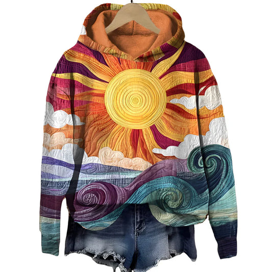 Damen Hoodie Klassisch Stylisch - IdealeKleiden