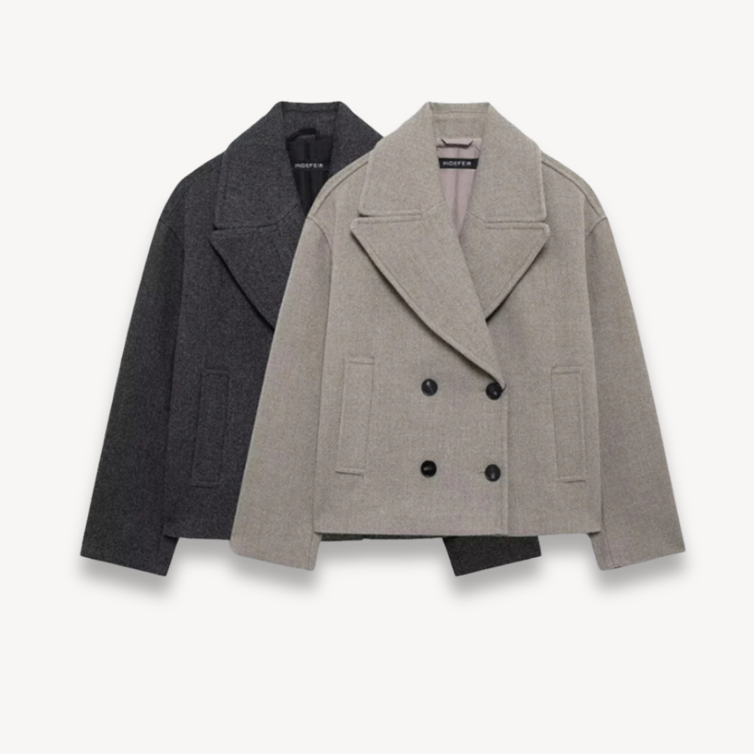 Stylische Damencoat Peacoat Modern - IdealeKleiden