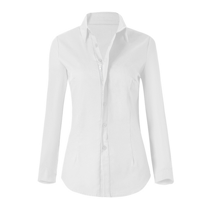 Elegante Damenbluse Langärmlig Klassisch