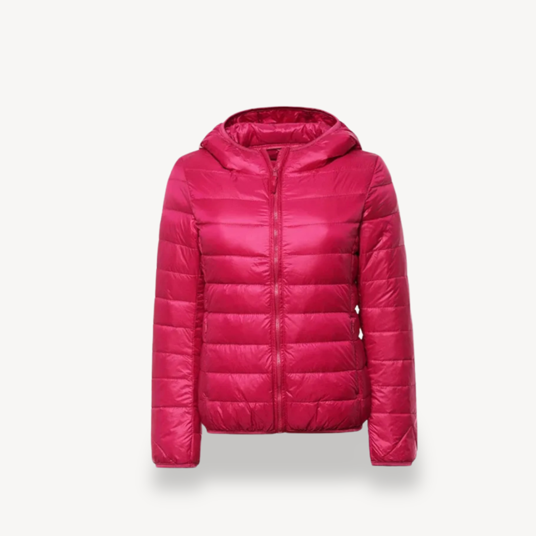Leichte Damen Pufferjacke Kapuze - IdealeKleiden