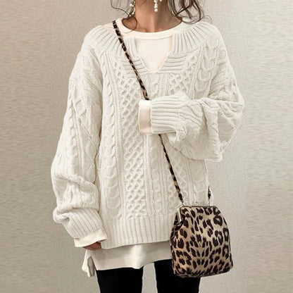 Damen Pullover Weich Modern