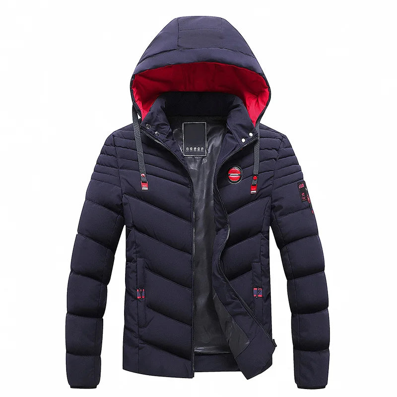 Herren Winterjacke Warm Daunenfüllung
