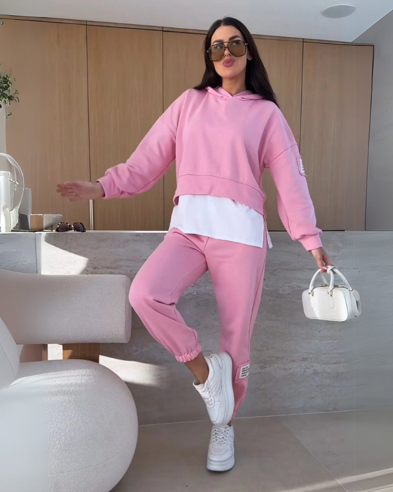 Stylisches 2-Teiliges Kleid Set Damen