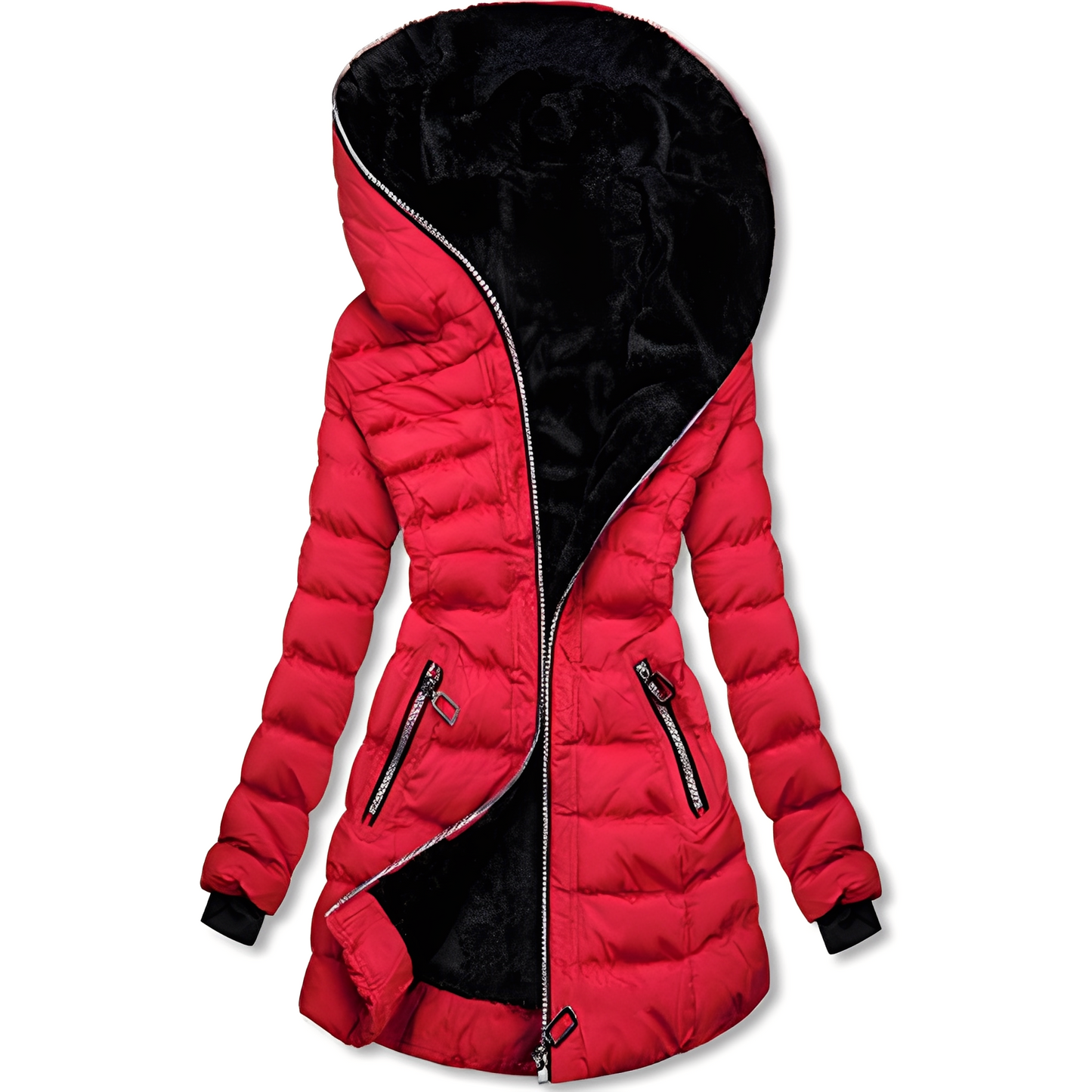 Stylische Damen Winterjacke mit Kapuze
