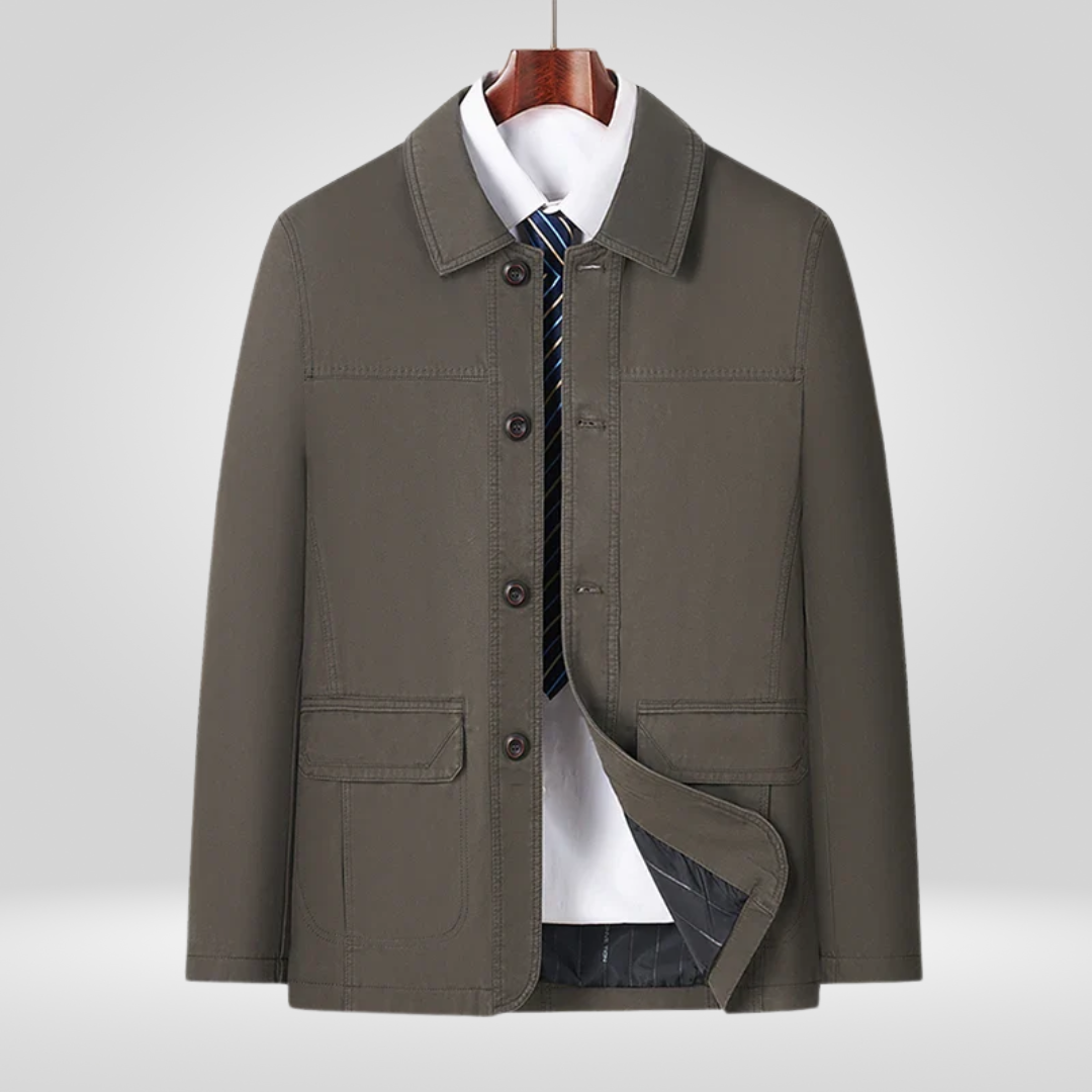 Herren Jacke Bequem Relaxed Fit