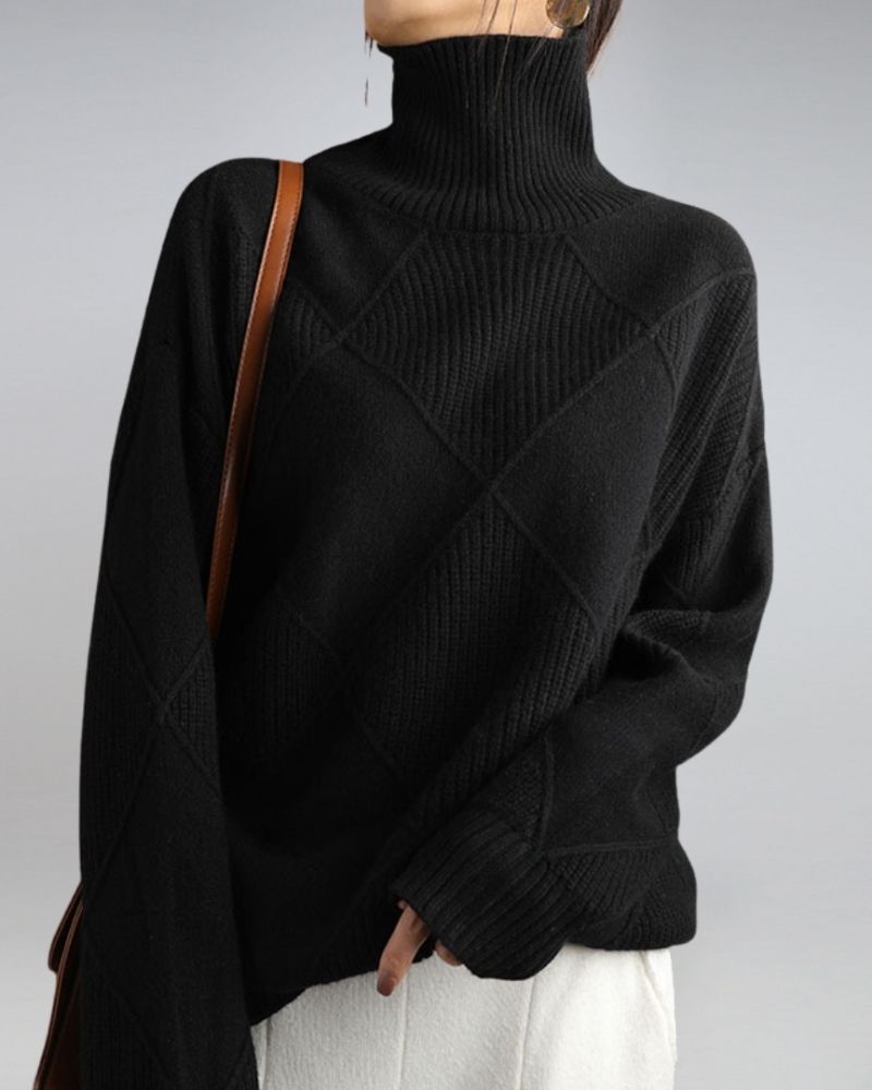 Eleganter Rollkragen Pullover Modern Style