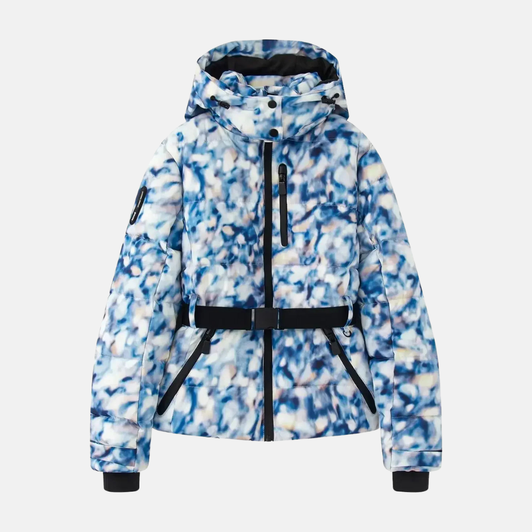 Wintersteppjacke Verstellbarer Gürtel Mit Kapuze