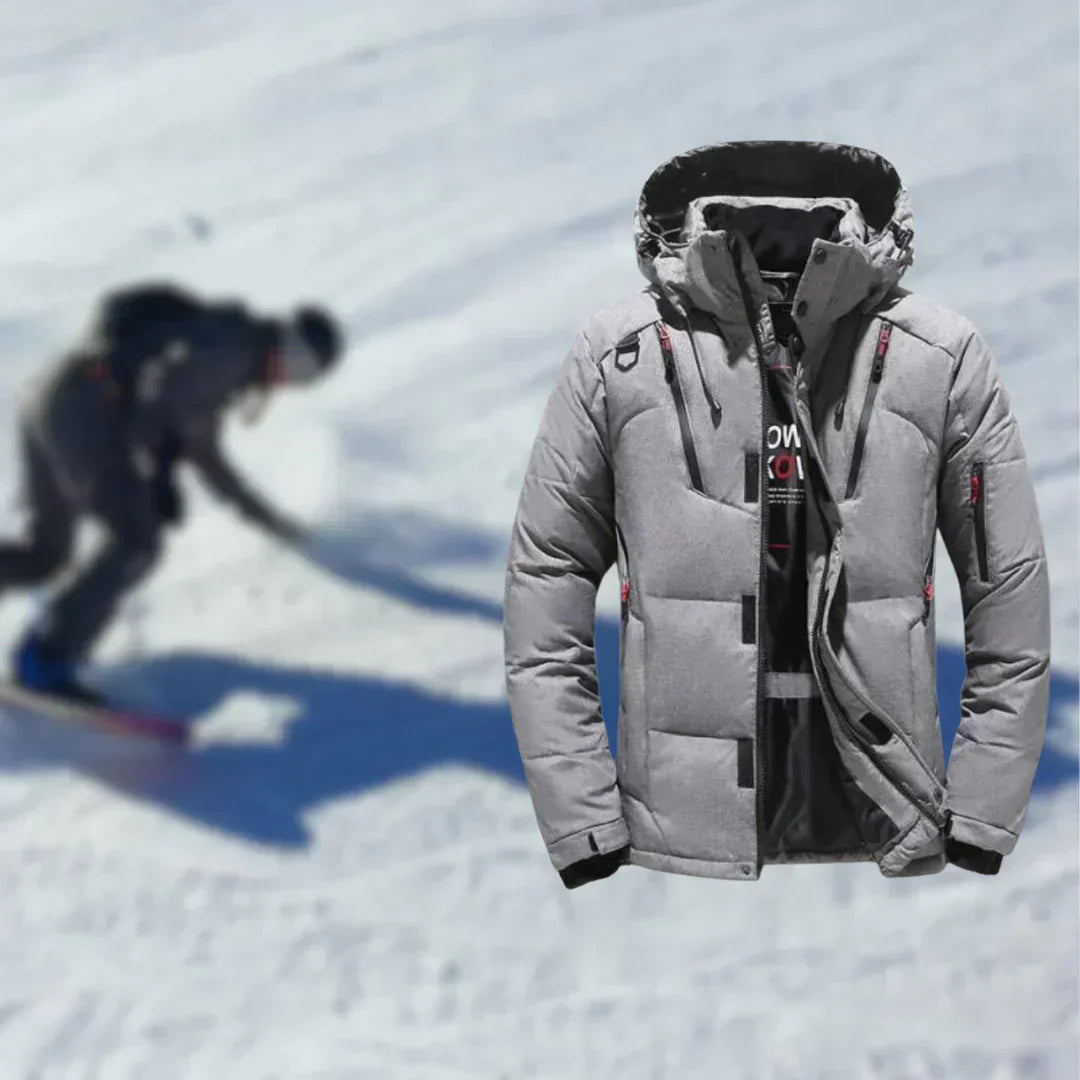 Warme Winterjacke mit Abnehmbarer Mütze