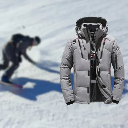 Warme Winterjacke mit Abnehmbarer Mütze
