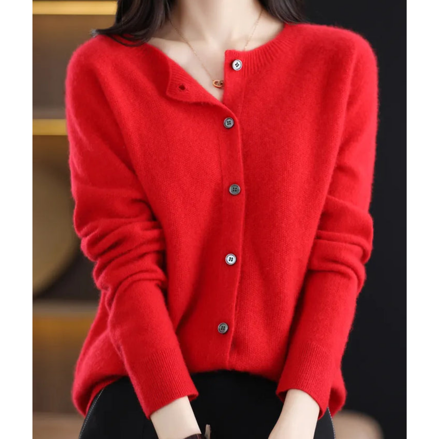 Weicher Merinowolle Cardigan Damen