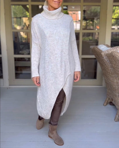 Elegante Kleider | Hoher Hals und Lang