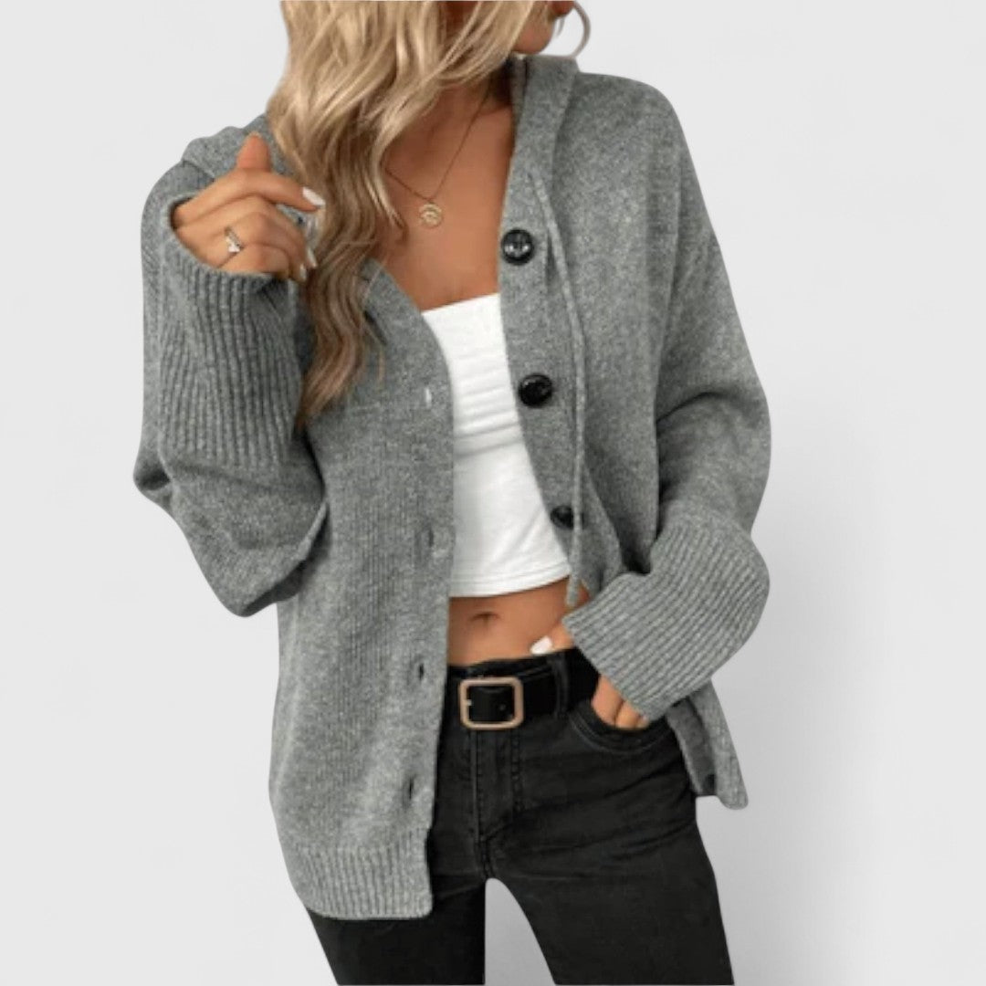 Eleganter Cardigan Damen Klassisch Knöpfe