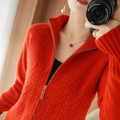 Damen Cardigan Kaschmir Weich Elegant