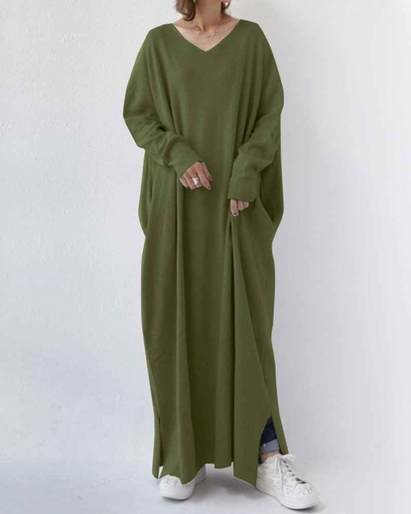 Kleid Mit Pullover Look Modern