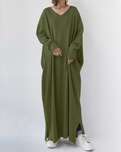 Kleid Mit Pullover Look Modern