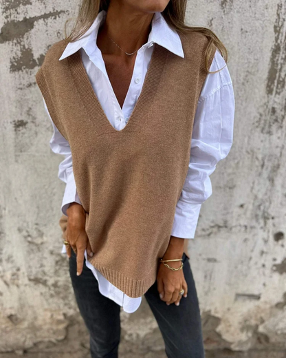 Weiche Strickweste Damen Pullover
