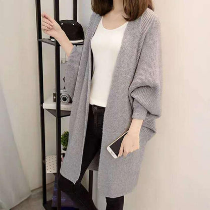 Kuschelige Strickjacke Oversized Offen Vorne Weich