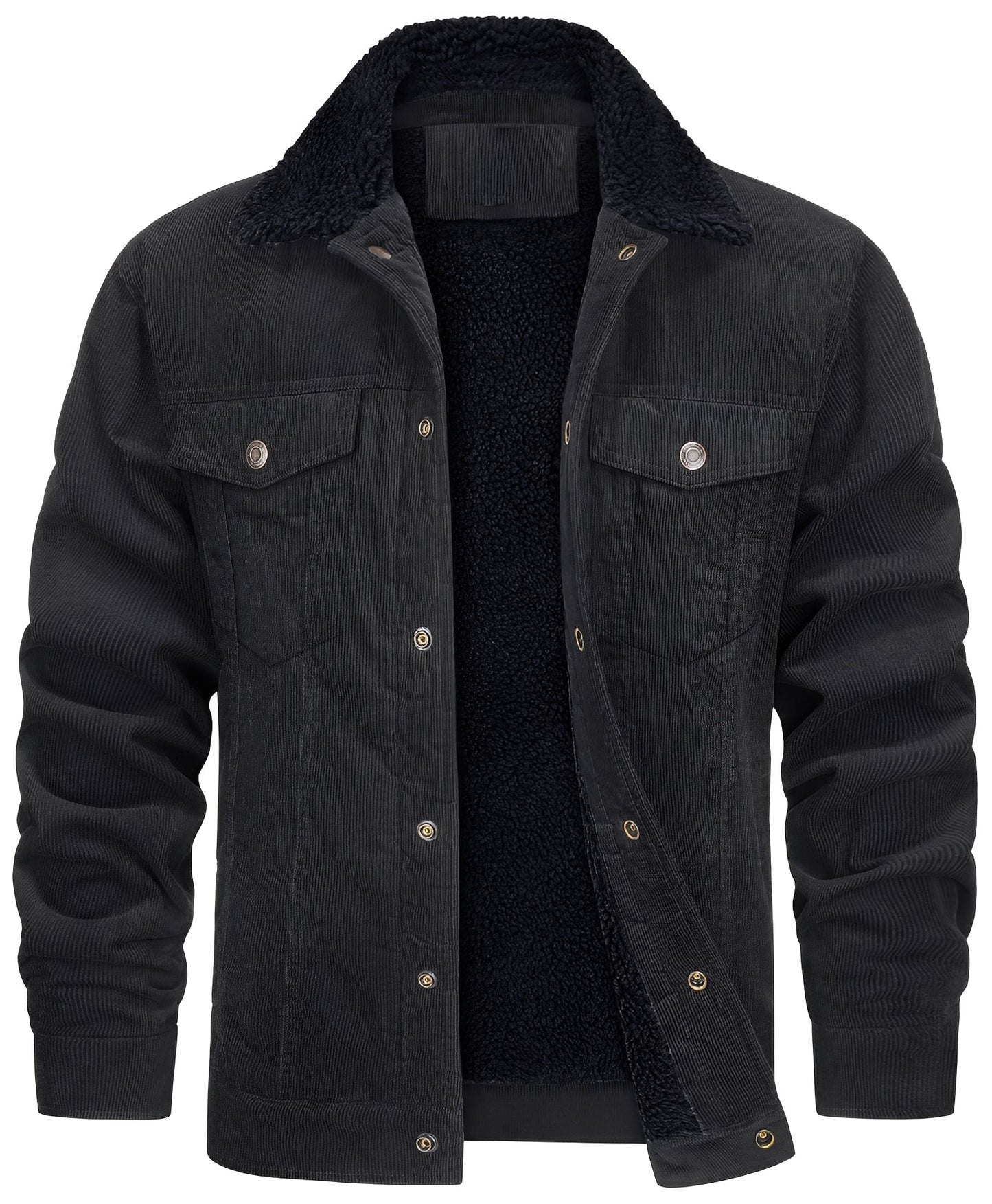Herren Cordjacke Bequem Plüsch