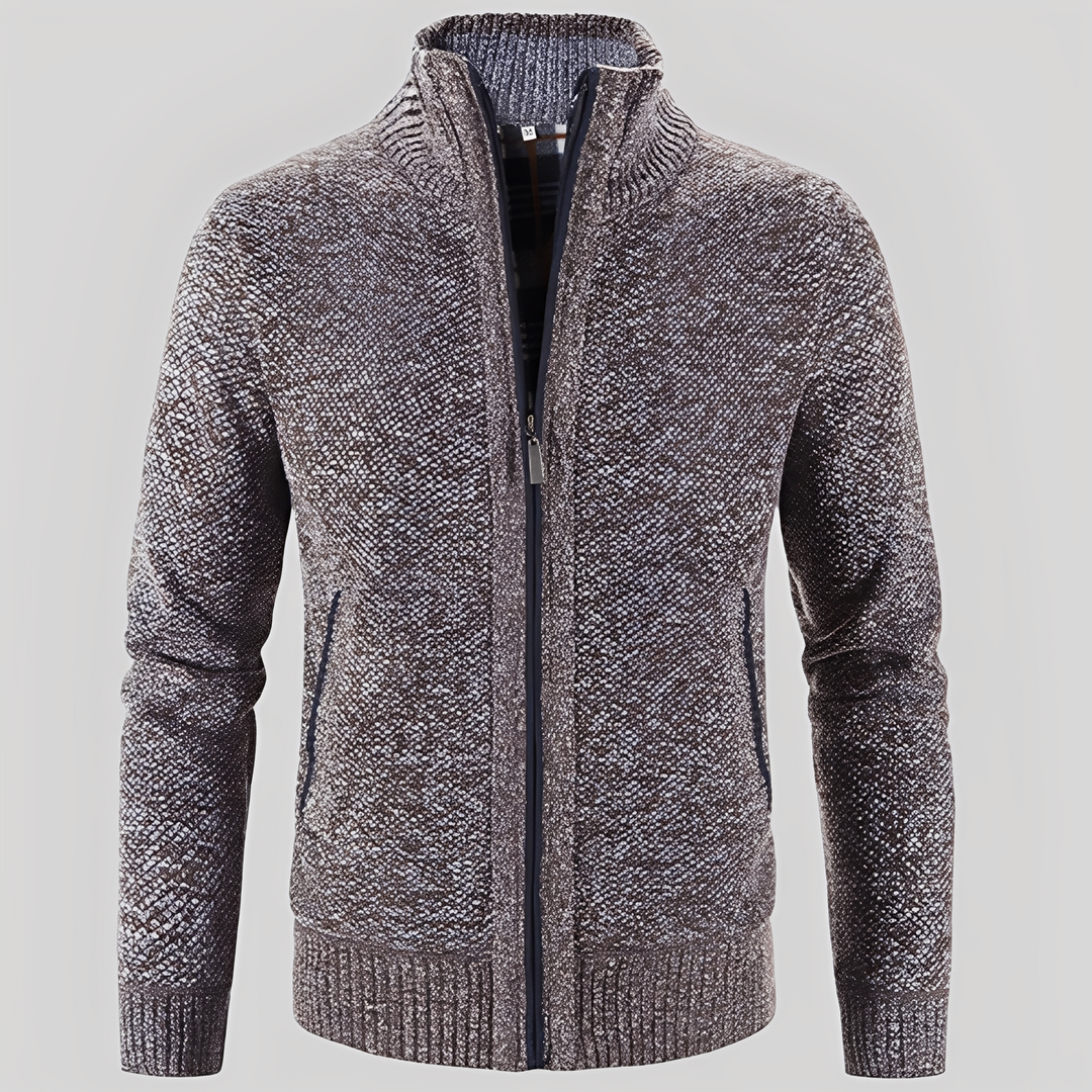 Praktischer Herren Cardigan mit Reißverschluss