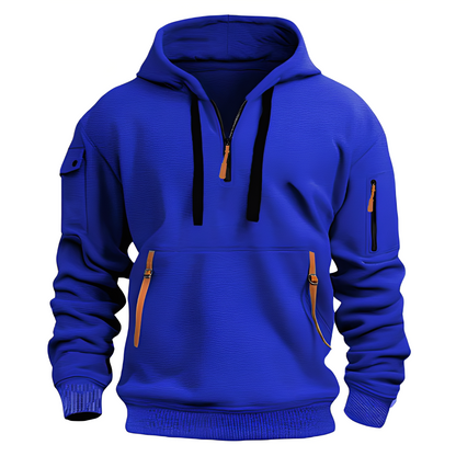 Bequemer Herren Hoodie mit Reißverschluss