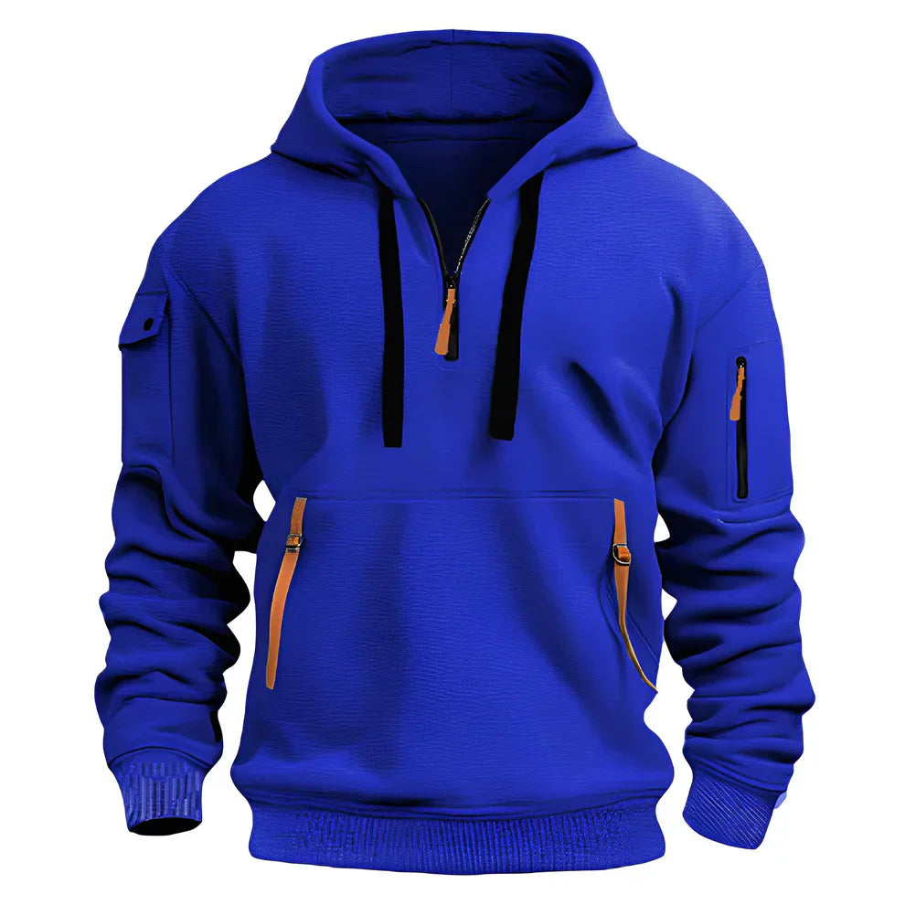 Herren Kapuzenpullover Sportlich Mit Reißverschluss