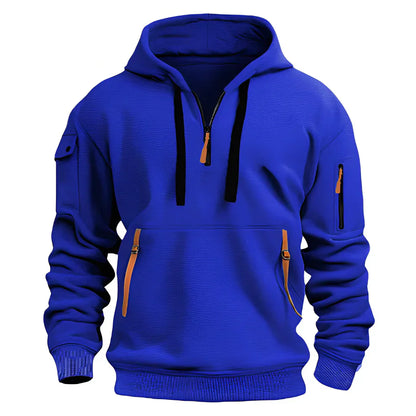Herren Kapuzenpullover Sportlich Mit Reißverschluss