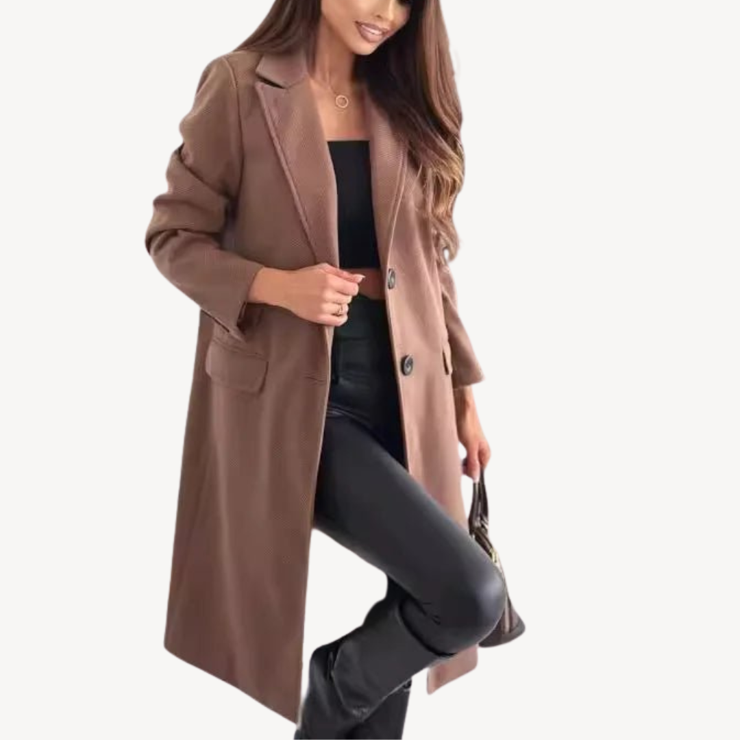 Damen Wintermantel Wollmix mit praktischen Taschen