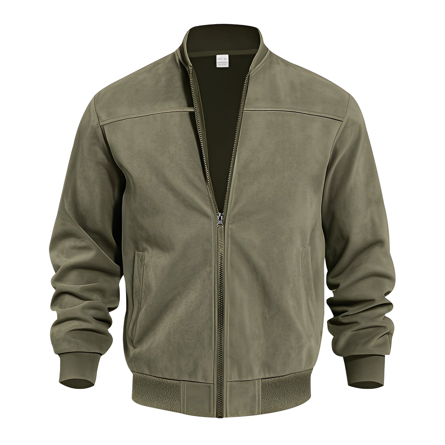 Männer Lederjacke Elegant Wildleder