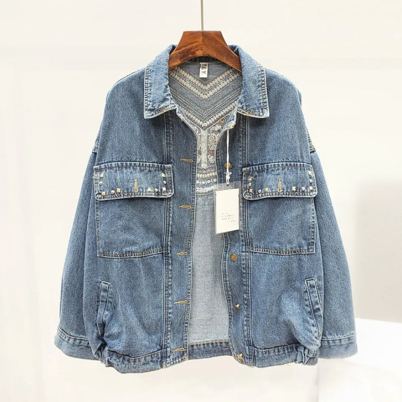 Moderne Denimjacke Damen - IdealeKleiden