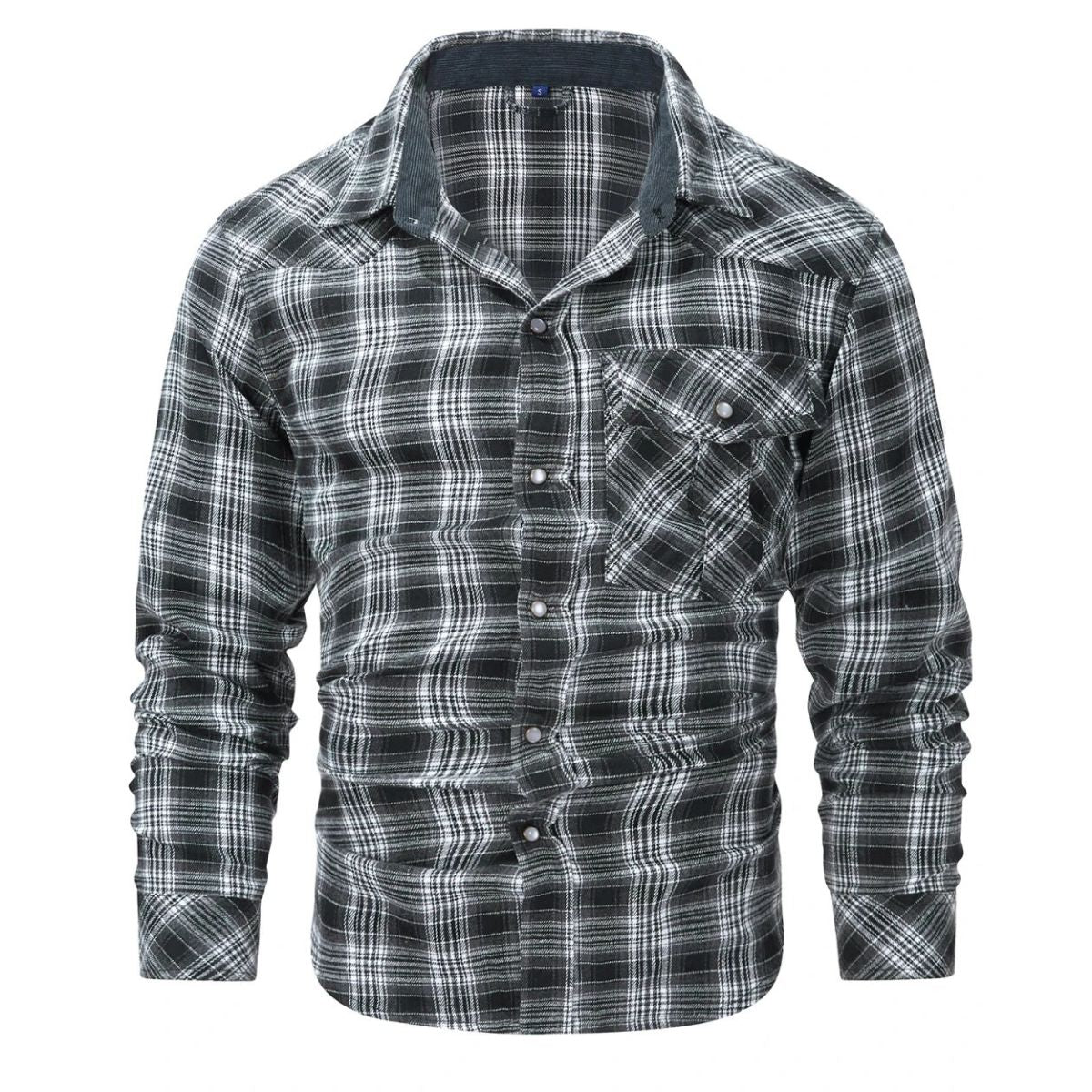 Herren Winterjacke Karomuster Elegant