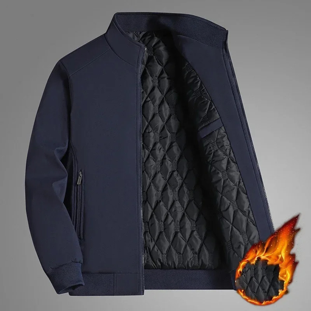 Stylische Herrenwinterjacke Bunt Stehkragen