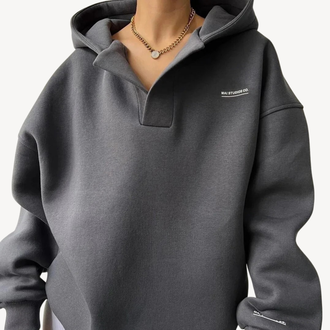 Weiche Damen Fleece Hoodie Oversized