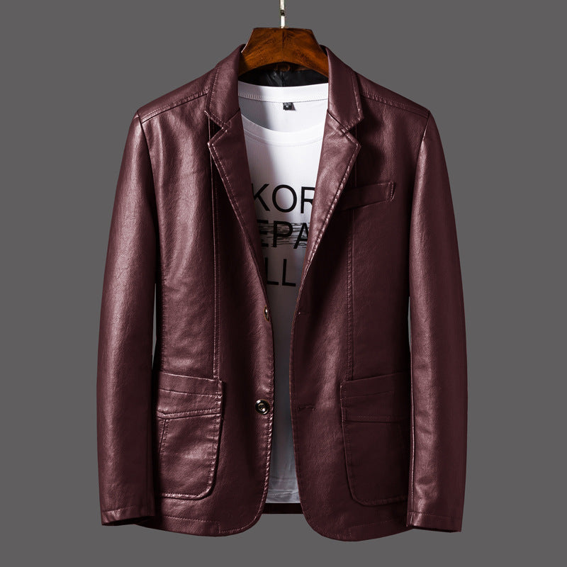 Herren Lederjacke Classic Revers Style