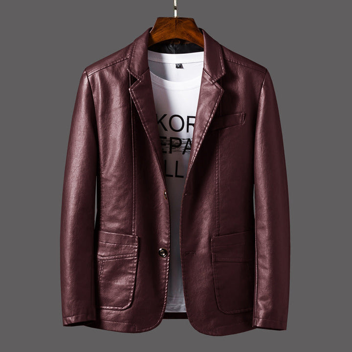 Herren Lederjacke Classic Revers Style