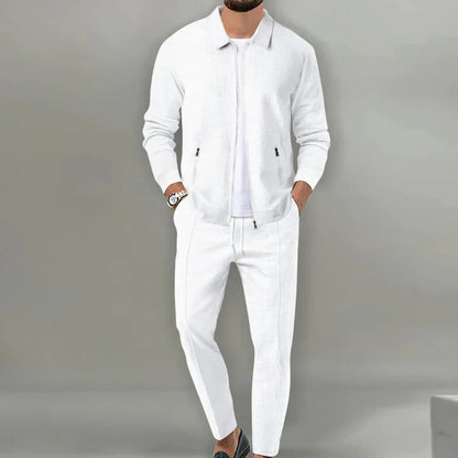 Herren Anzug Zweiteiler Slim Fit Sakko Hose