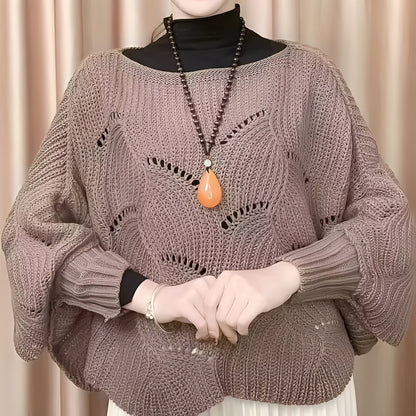 Damen Thermopullover Weite Ärmel Komfort