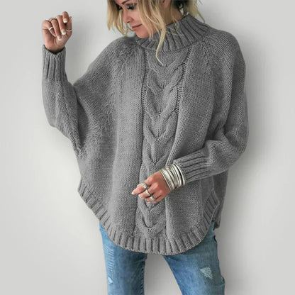 Damen Pullover Weich Winterstrick