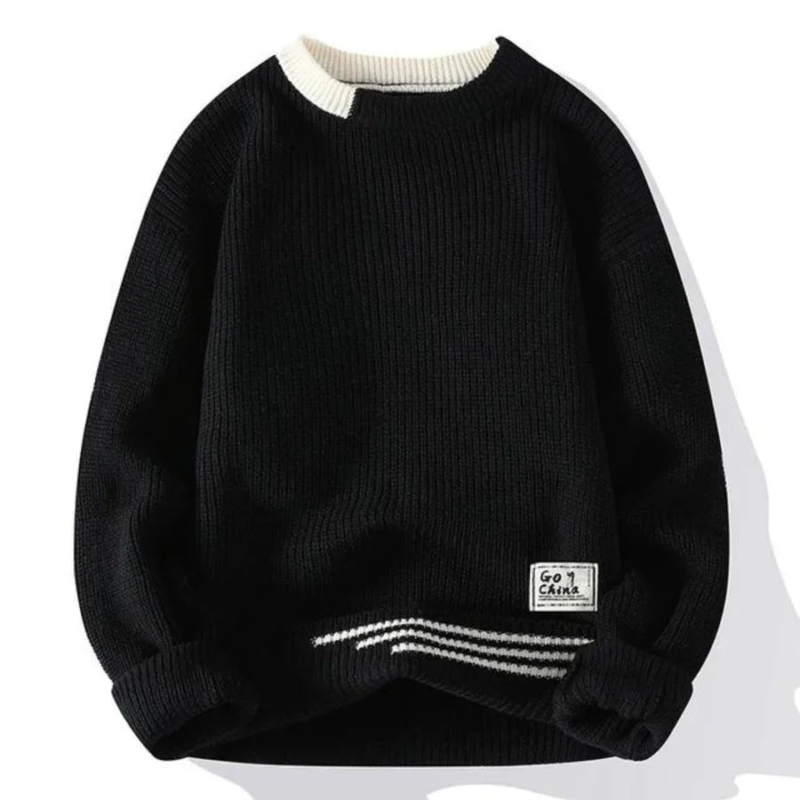 Weicher Strickpullover Herren Warm Fleece