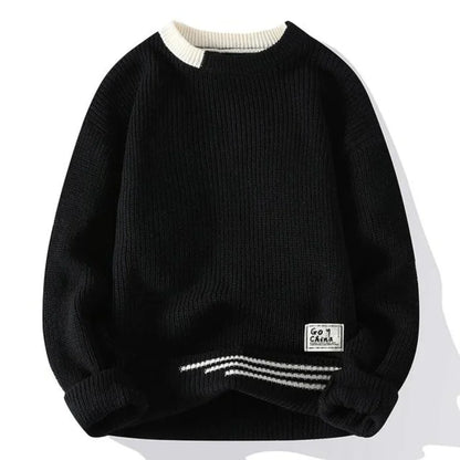 Weicher Strickpullover Herren Warm Fleece